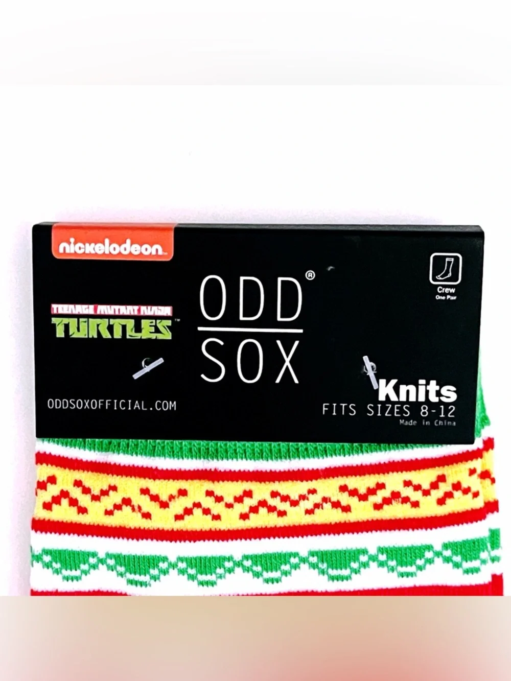 Odd Sox TMNT Crew Socks Bundle 4 Pairs Teenage Mutant Ninja Turtles Krang